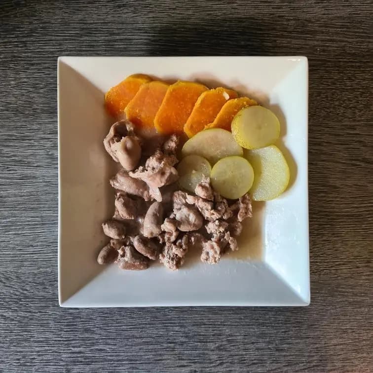 Hühner-Süsskartoffel-Teller