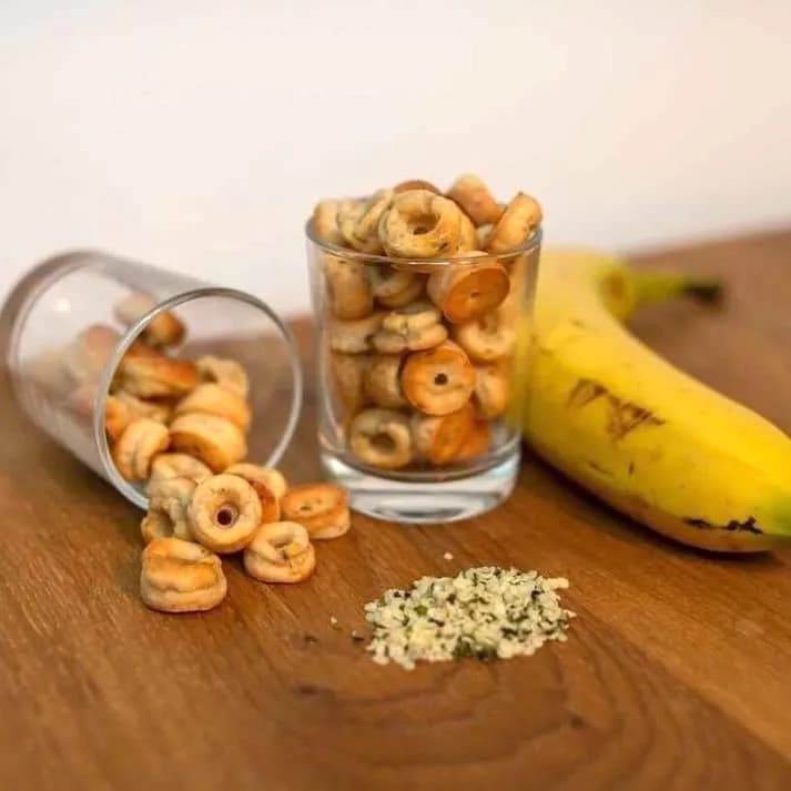 Hüttenkäse-Bananen-Happen