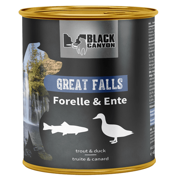 Great Falls Forelle & Ente, Nassfutter
