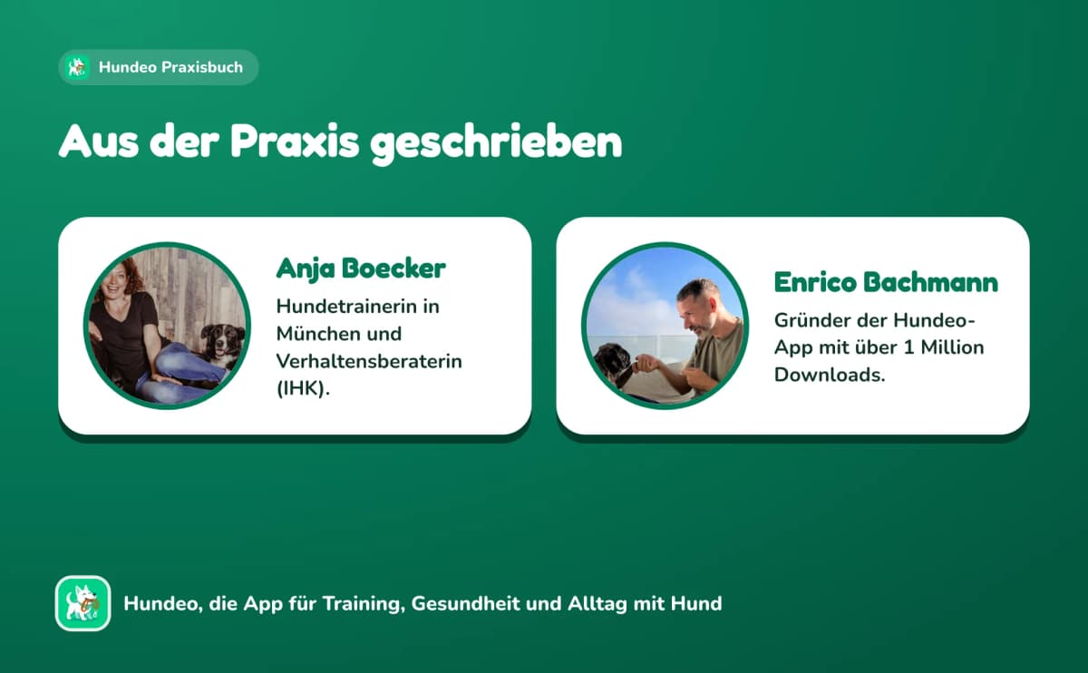 Aus der Praxis geschrieben von Anja Boecker, Hundetrainerin in München und Verhaltensberaterin (IHK), und Enrico Bachmann, Gründer der Hundeo-App mit über 1 Million Downloads.