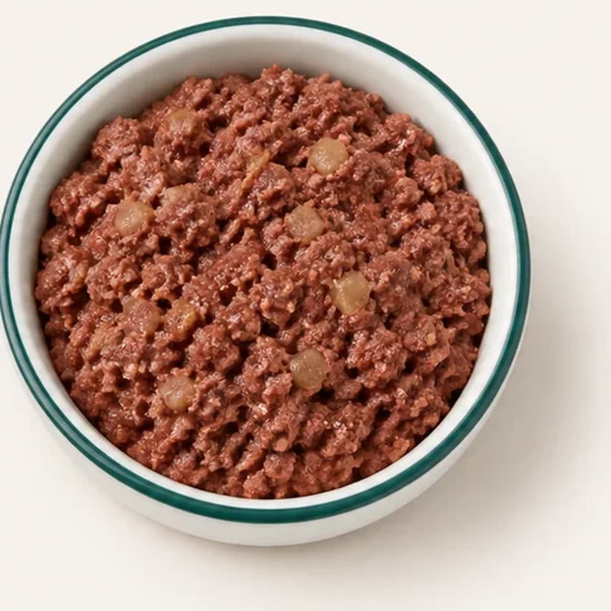 MjAMjAM Leckeres Rind an gekochten Kartoffeln im Hundeo-Napf