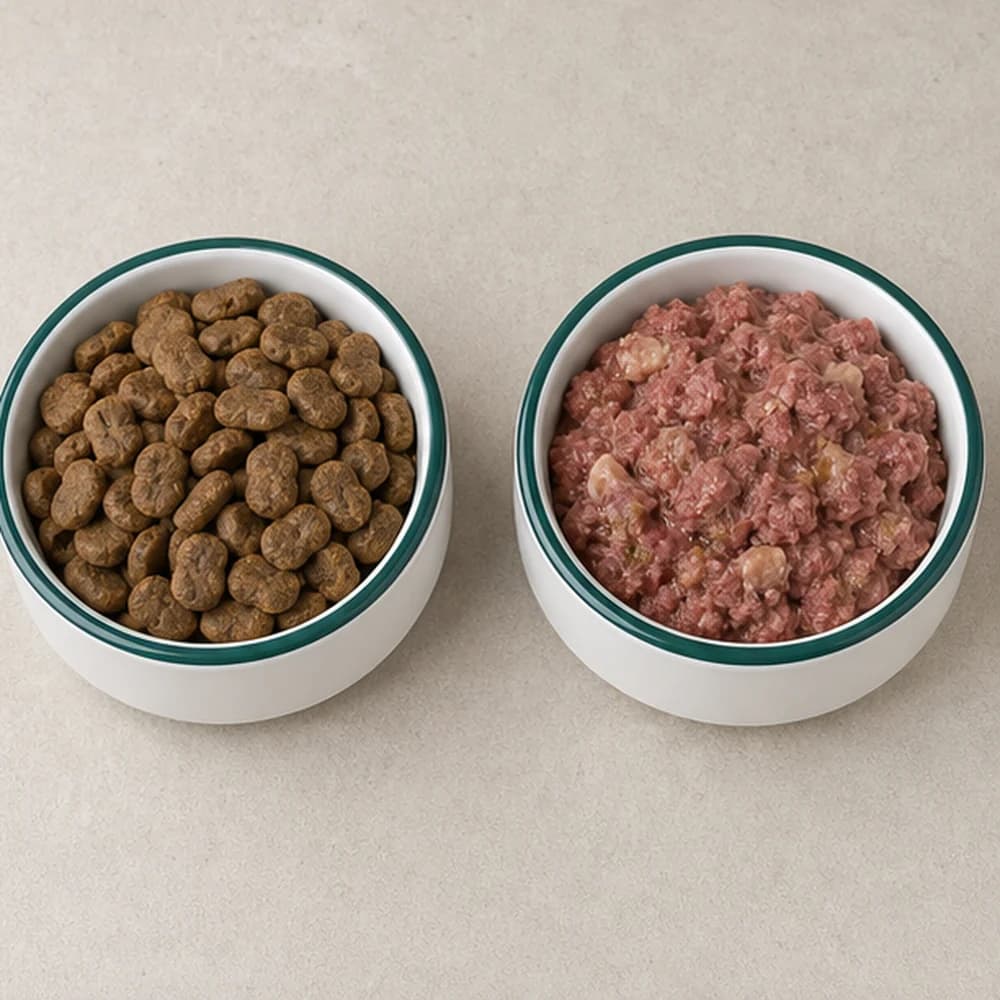 Premiere Best Meat Adult Trockenfutter und Nassfutter in Hundeo-Näpfen