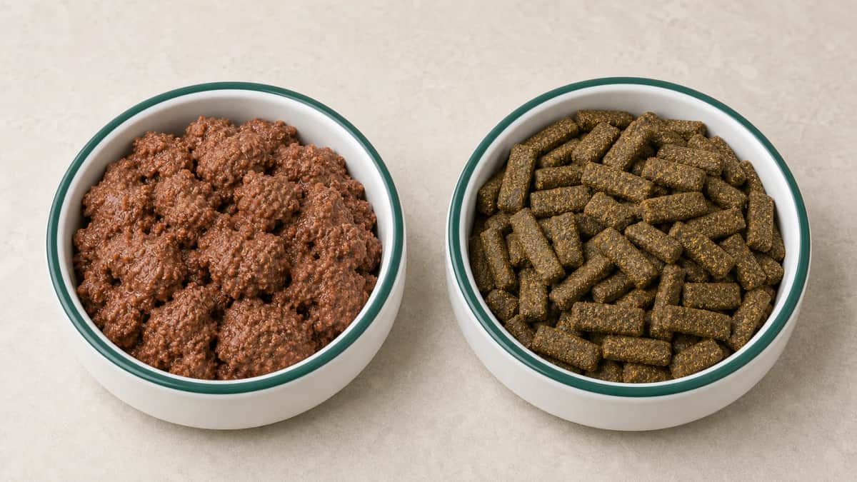 Reico Nassfutter und Trockenfutter im Hundeo-Napf