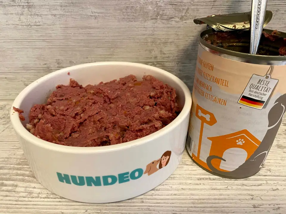 MjAMjAM Leckeres Rind im Hundeo-Napf