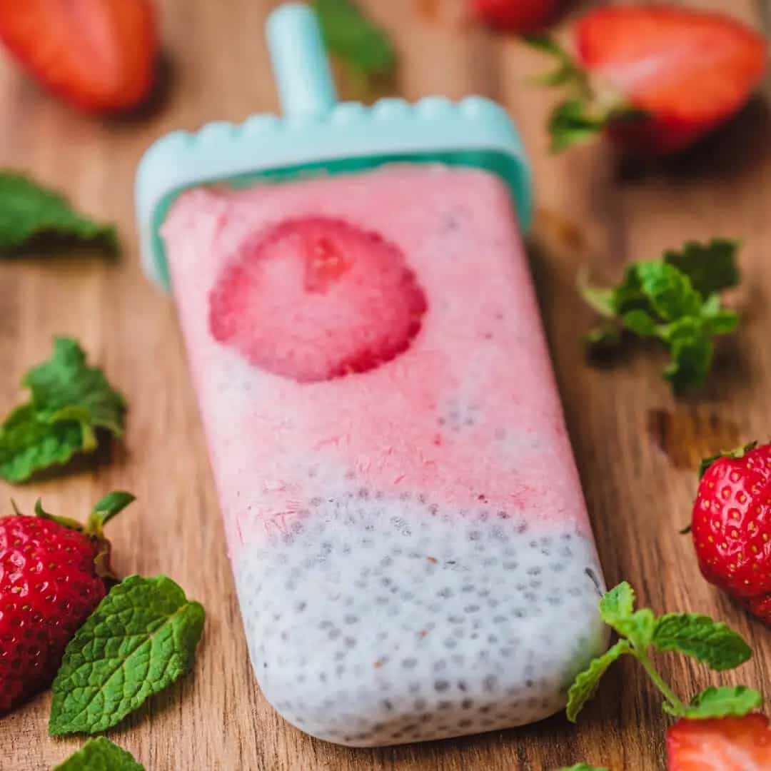 Strawberry Ice Bites