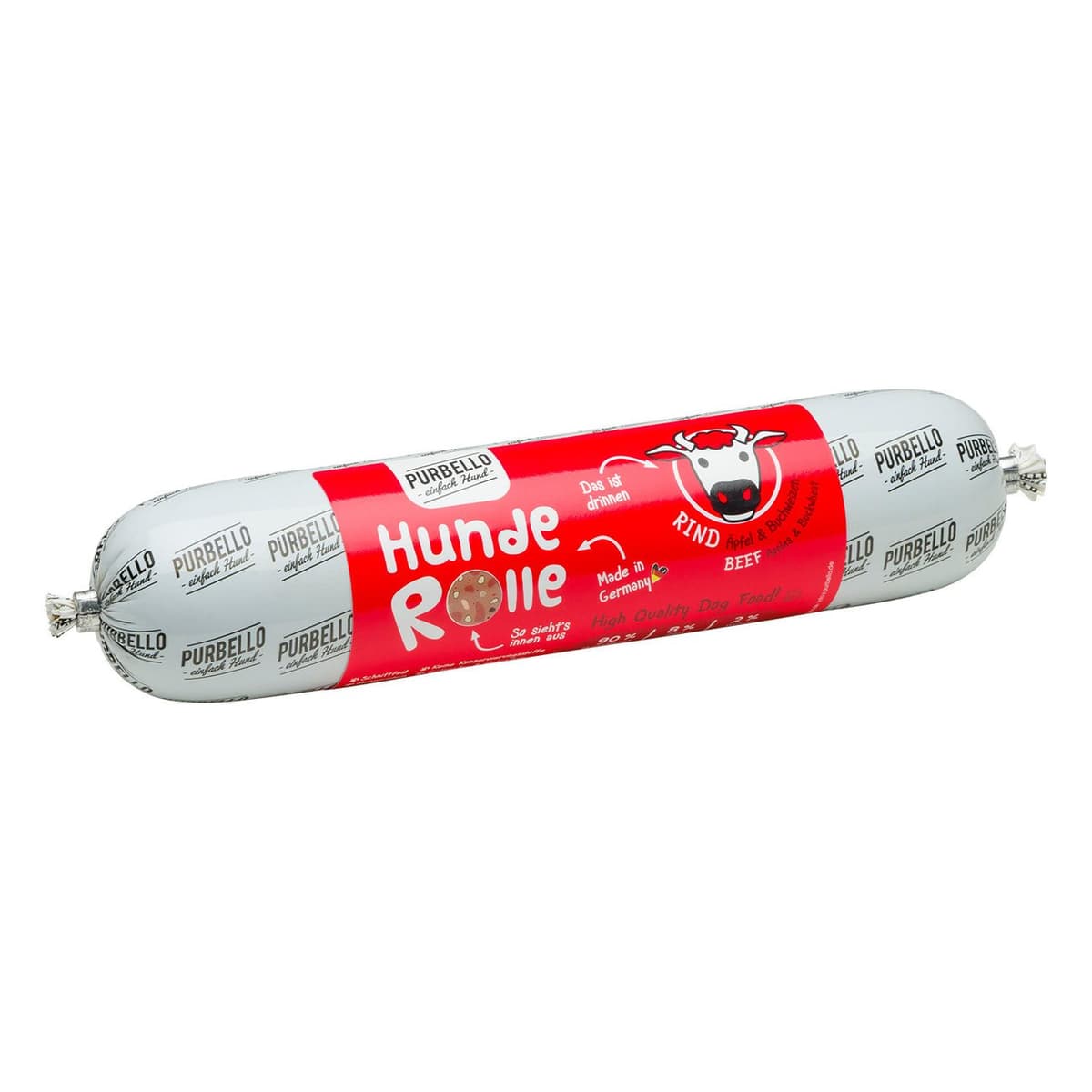 Rind mit Karotten & Erbsen (Wurstrolle)