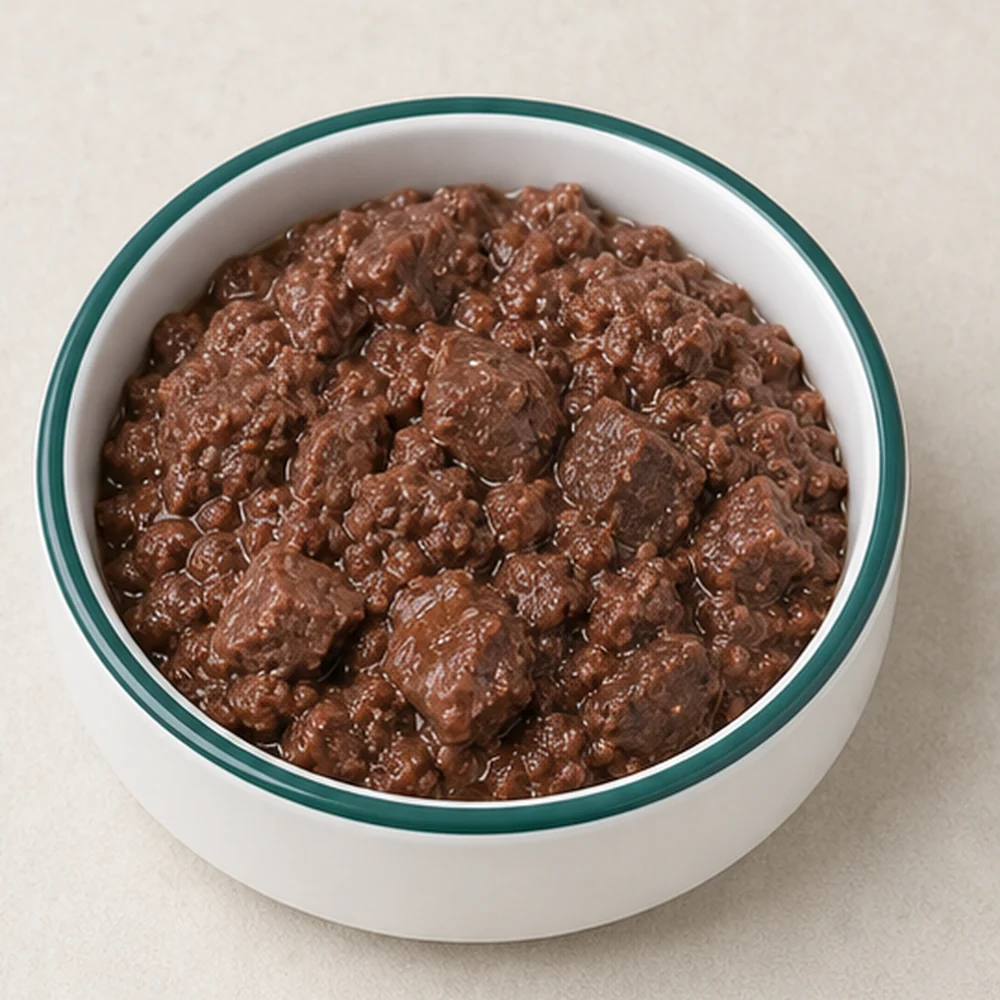 Single Protein Rind (Nassfutter) im Hundeo-Napf