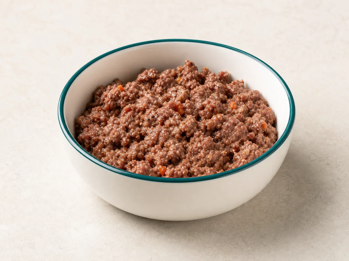 Liebesgut Bio Rind Adult im Hundeo-Napf