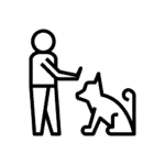 Dog training and dog training icon