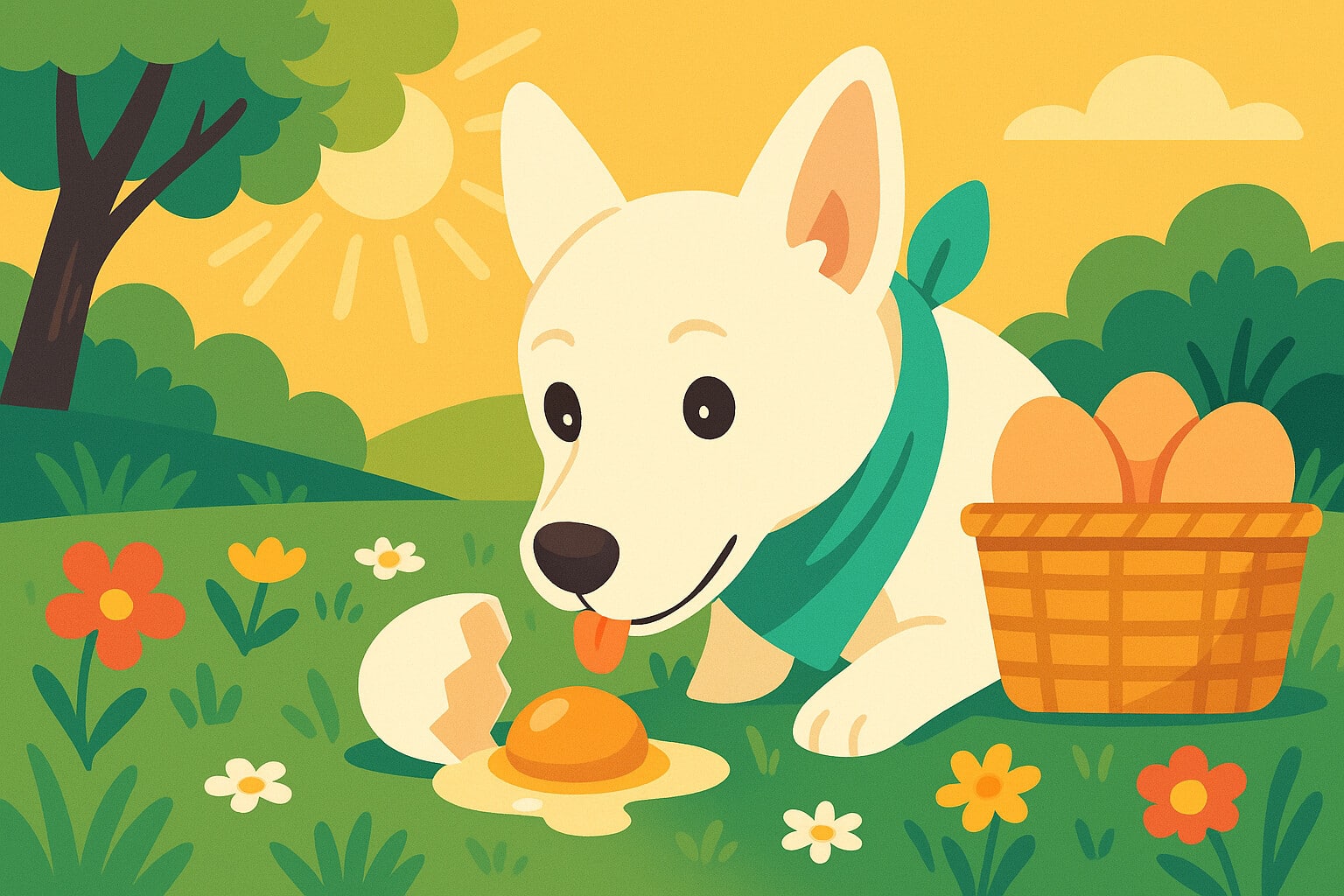 Dürfen Hunde rohes Ei essen? (Erlaubt oder nicht?), image size:1536x1024